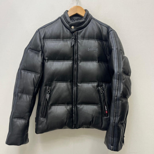 【中古】schott | ショット レザーダウンジャケット ダウンジャケット 3151038 ブラック サイズ：M【加古川店】
