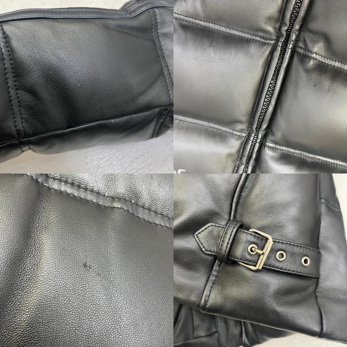 【中古】schott | ショット レザーダウンジャケット ダウンジャケット 3151038 ブラック サイズ：M【加古川店】