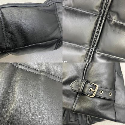 【中古】schott | ショット レザーダウンジャケット ダウンジャケット 3151038 ブラック サイズ：M【加古川店】