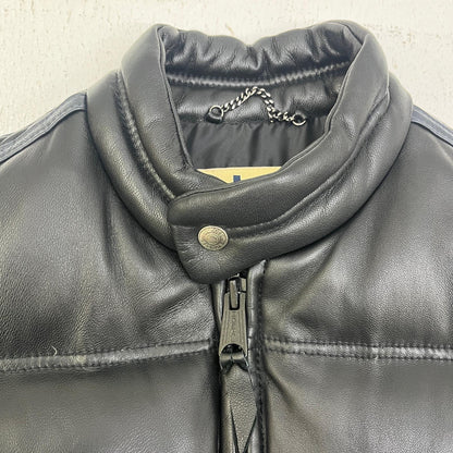 【中古】schott | ショット レザーダウンジャケット ダウンジャケット 3151038 ブラック サイズ：M【加古川店】