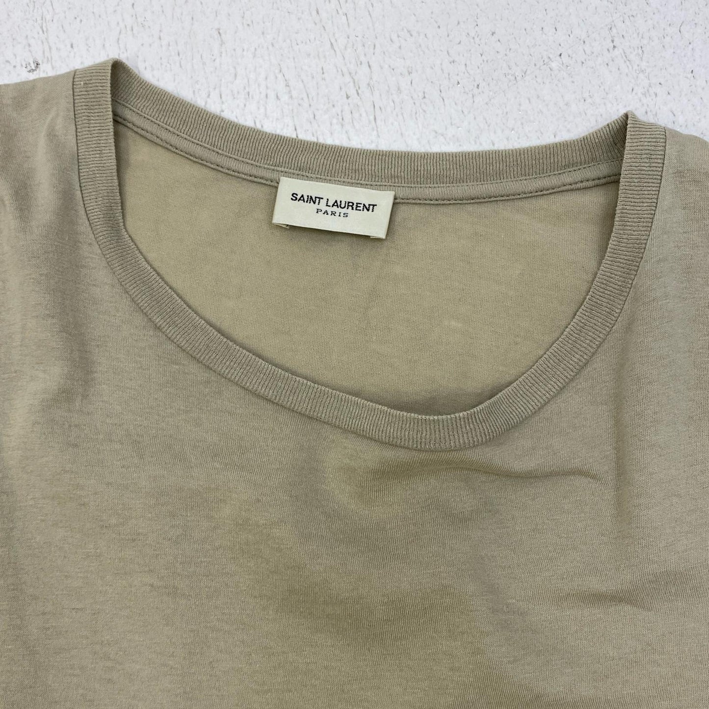 【中古】SAINT LAURENT | サンローラン 国内正規品 半袖Ｔシャツ 648102 ベージュ サイズ：M【加古川店】