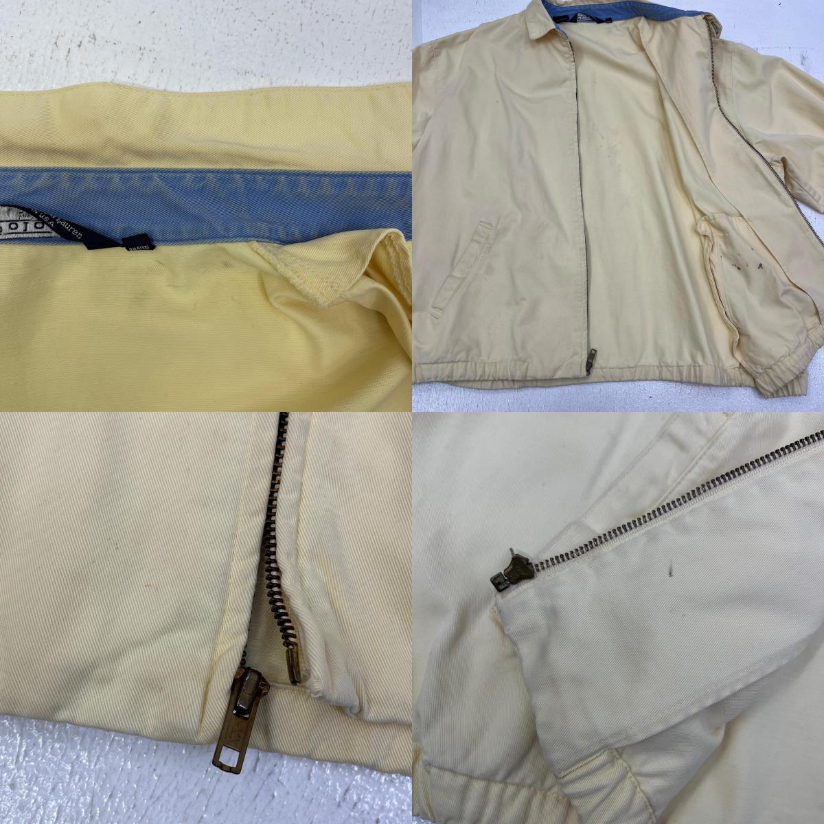 【中古】POLO RALPH LAUREN | ポロ・ラルフローレン USA製三角タグ スイングトップ イエロー サイズ：XL【加古川店】