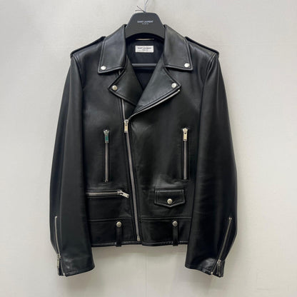 【中古】SAINT LAURENT | サンローラン ｸﾗｼｯｸﾓｰﾀｰｻｲｸﾙｼﾞｬｹｯﾄ 国内正規品 ライダースジャケット 484284 Y5YA2 ブラック サイズ：50【加古川店】