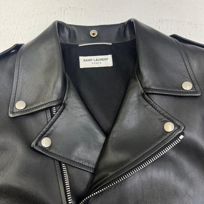 【中古】SAINT LAURENT | サンローラン ｸﾗｼｯｸﾓｰﾀｰｻｲｸﾙｼﾞｬｹｯﾄ 国内正規品 ライダースジャケット 484284 Y5YA2 ブラック サイズ：50【加古川店】