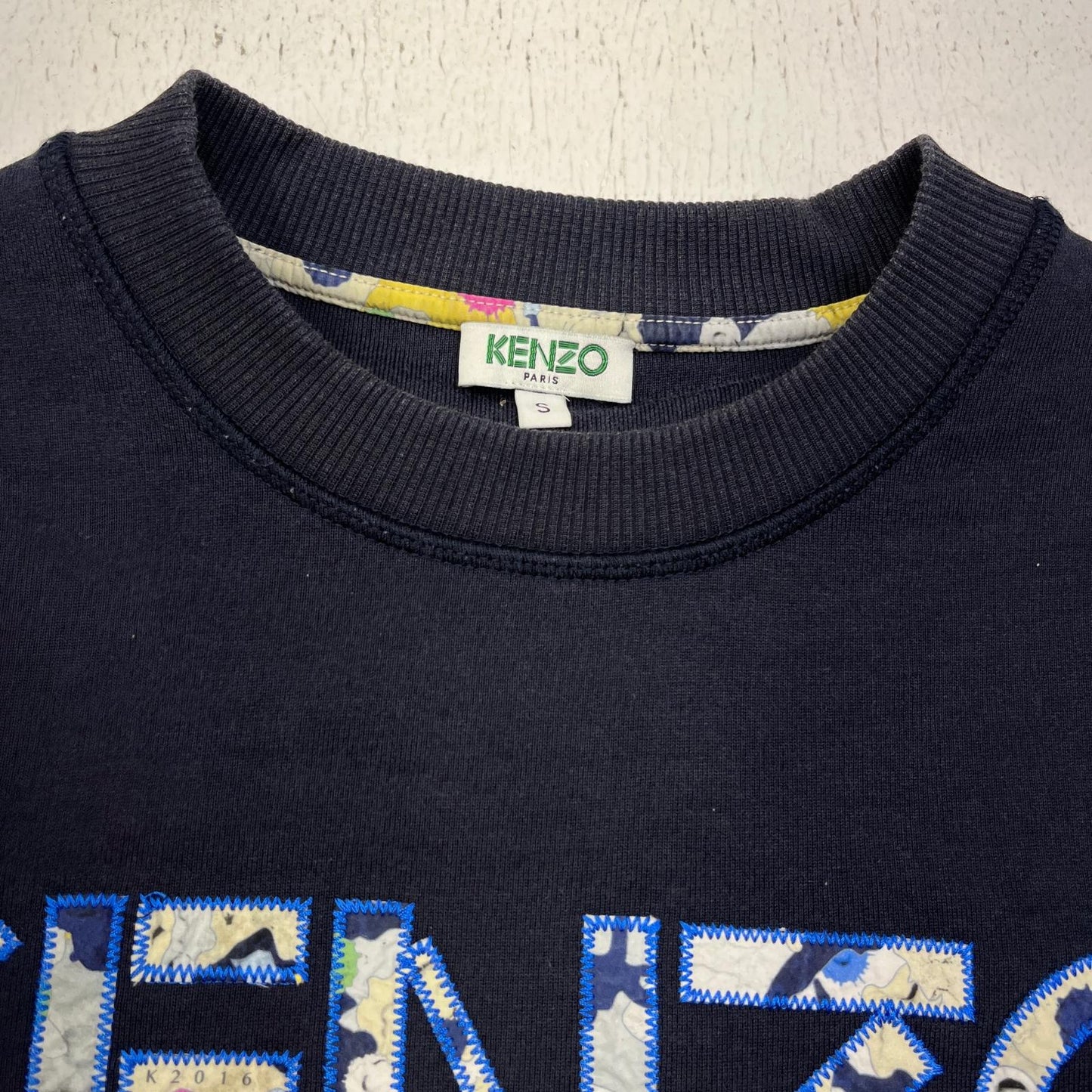 【中古】KENZO | ケンゾー KENZO ﾛｺﾞｽｳｪｯﾄ スウェット F655SW0004MB ダークネイビー サイズ：S【加古川店】