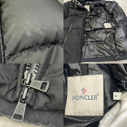 【中古】MONCLER | モンクレール MONTCLA 国内正規品 ダウンジャケット E20914194385 C0300 ブラック サイズ：3【加古川店】