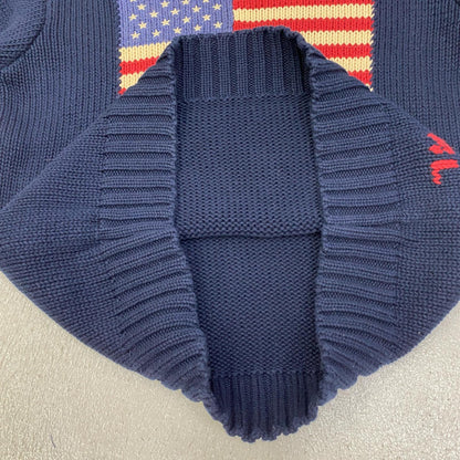 【中古】POLO RALPH LAUREN | ポロ・ラルフローレン 星条旗ニット ニット ネイビー サイズ：L【加古川店】