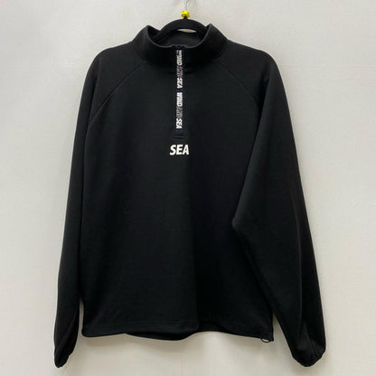 【中古】WIND AND SEA | ウィンダンシーウインダンシー ES_Tech Cardbord Half Zip Shirt スウェット wds-o-fas-25-q3-cs-01 ブラック サイズ：S【加古川店】