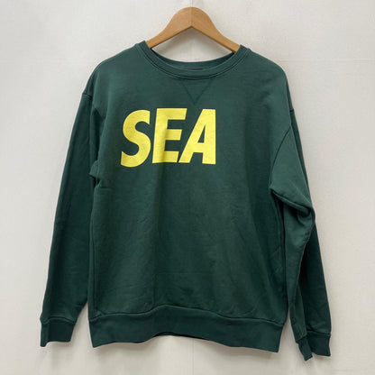 【中古】WIND AND SEA | ウィンダンシーウインダンシー SEA ロゴ スウェット グリーン サイズ：M【加古川店】