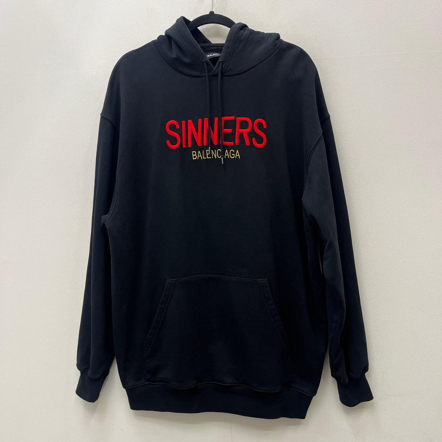 【中古】BALENCIAGA | バレンシアガ SINNERS 国内正規品 パーカー 487209 ブラック サイズ：S【加古川店】