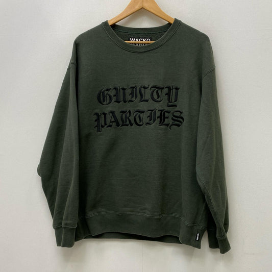 【中古】WACKOMARIA | ワコマリア HEAVY WEIGHT CREW NECK SWEAT スウェット カーキ サイズ：L【加古川店】