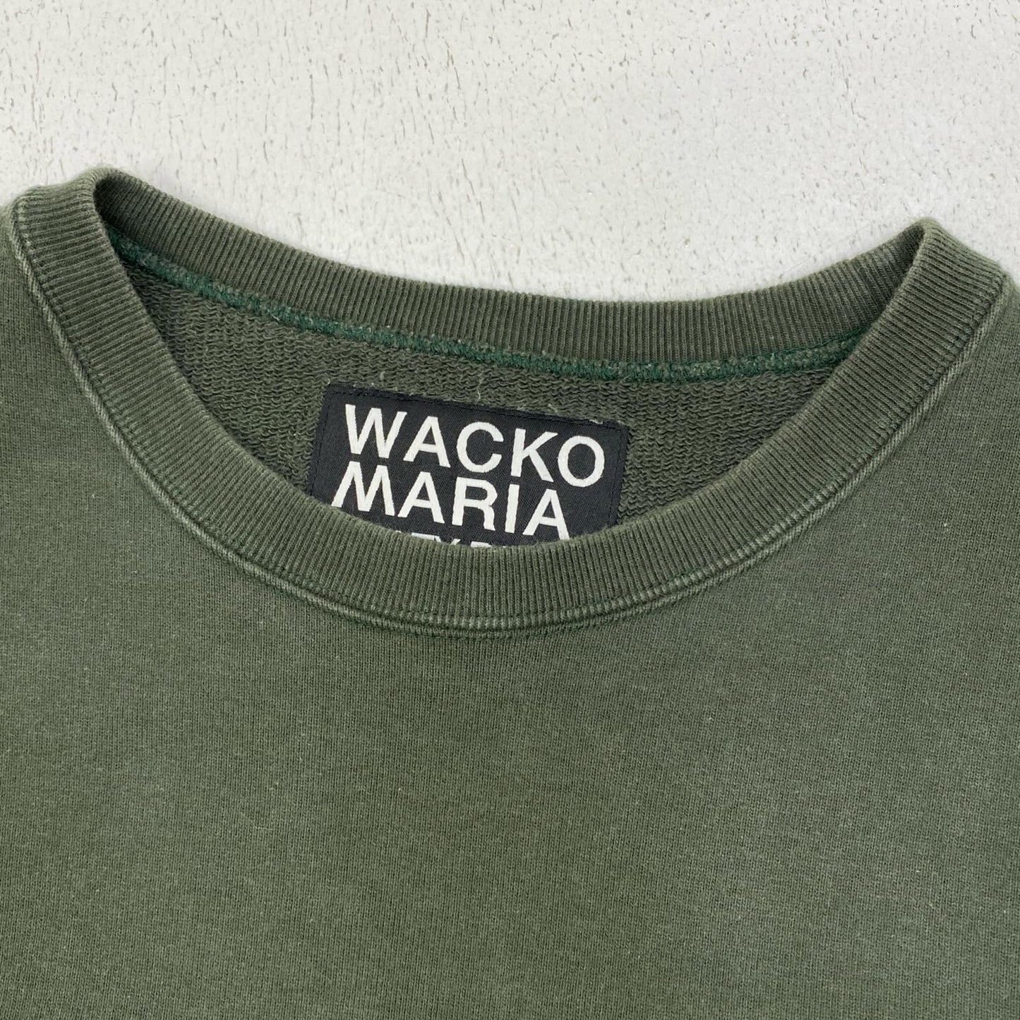 【中古】WACKOMARIA | ワコマリア HEAVY WEIGHT CREW NECK SWEAT スウェット カーキ サイズ：L【加古川店】
