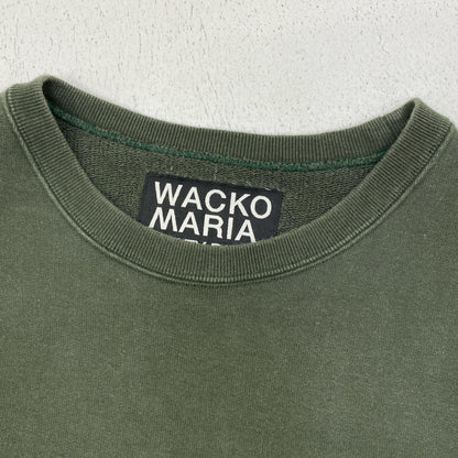 【中古】WACKOMARIA | ワコマリア HEAVY WEIGHT CREW NECK SWEAT スウェット カーキ サイズ：L【加古川店】