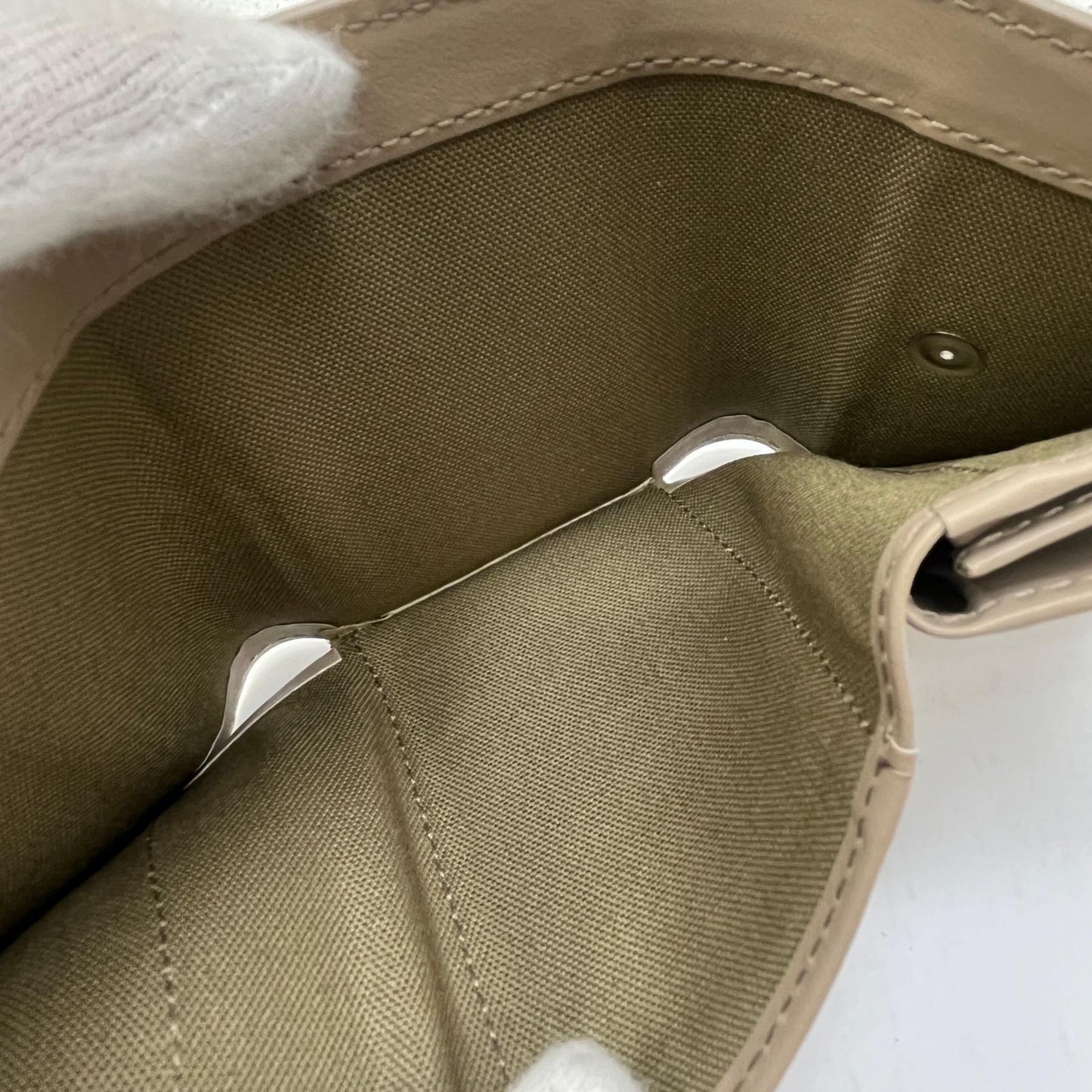 【中古】Yohji Yamamoto | ヨウジヤマモト Compact discord 三つ折り財布 DO-A96-707 ベージュ【加古川店】