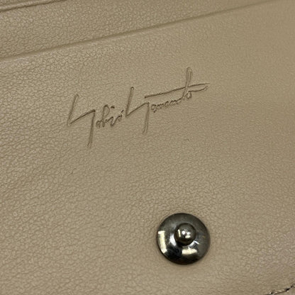 【中古】Yohji Yamamoto | ヨウジヤマモト Compact discord 三つ折り財布 DO-A96-707 ベージュ【加古川店】