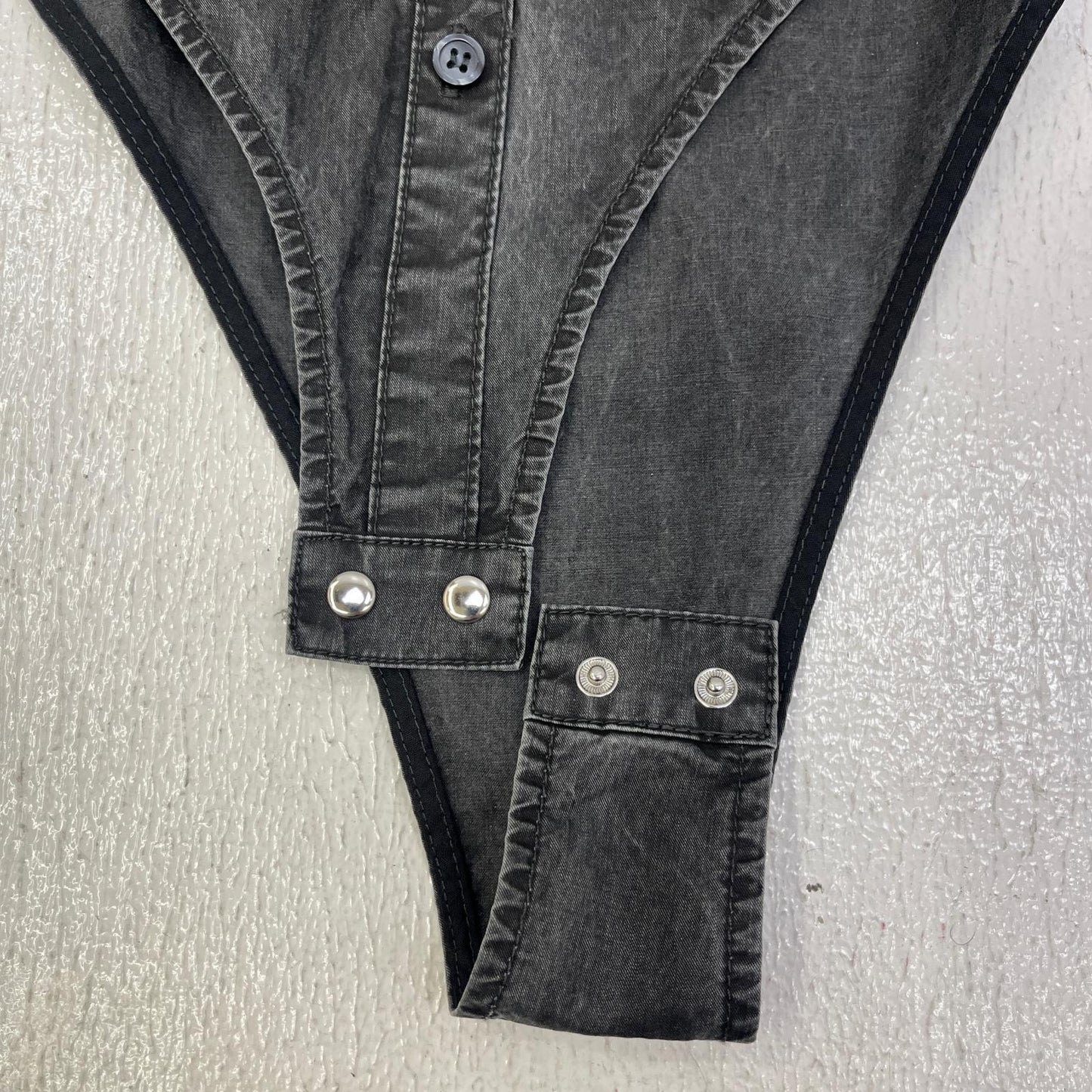 【中古】MAISON SPECIAL | メゾンスペシャル Ruffle Shirt Bodysuit ブラウス チャコールグレー サイズ：FreeSize【加古川店】