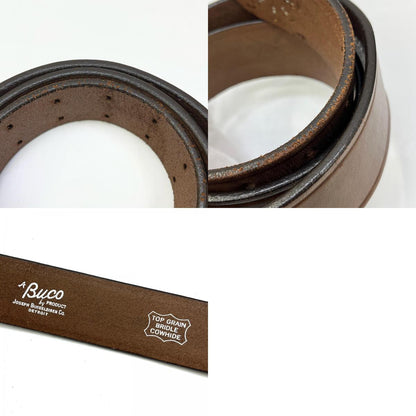 【中古】BUCO(REAL McCOY'S) | ブコ スタッズベルト ベルト ブラウン サイズ：36【加古川店】