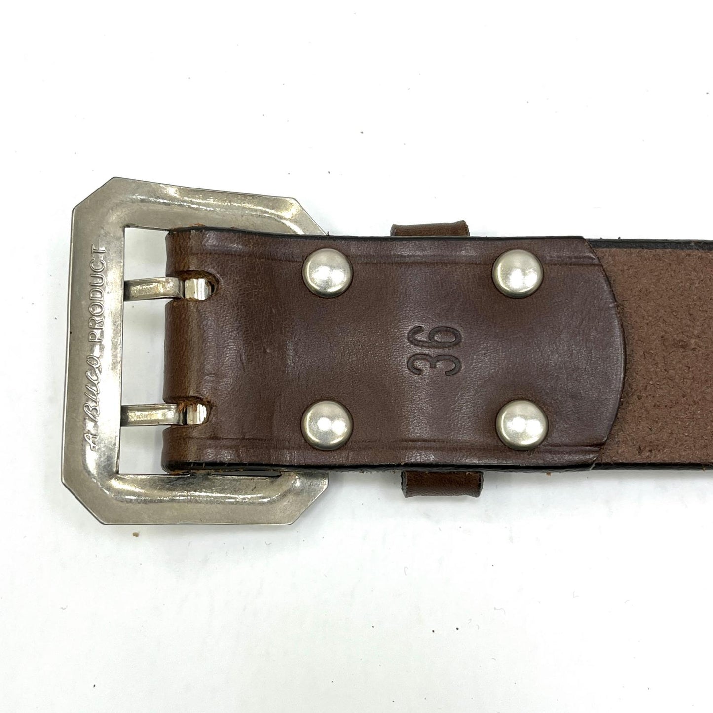 【中古】BUCO(REAL McCOY'S) | ブコ スタッズベルト ベルト ブラウン サイズ：36【加古川店】