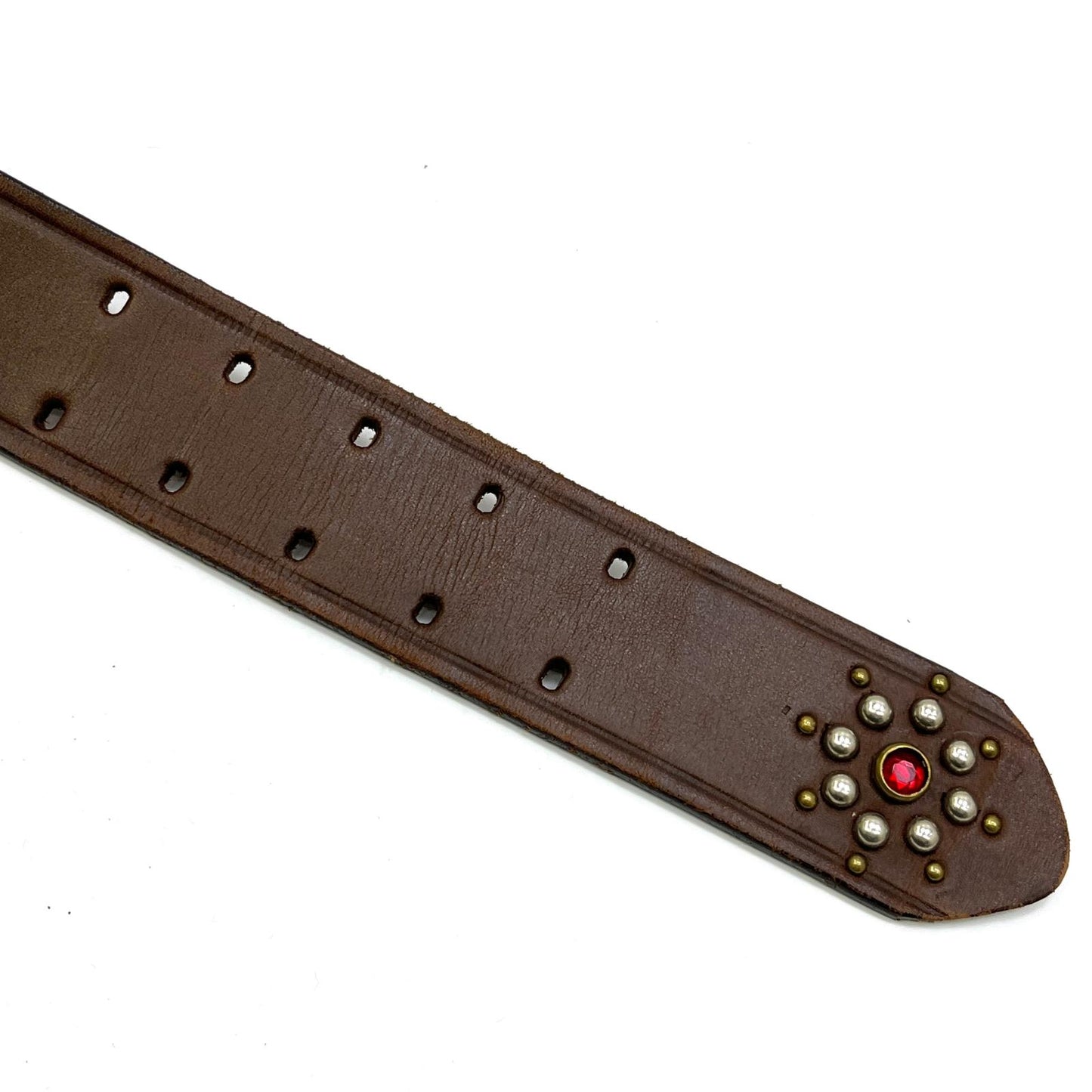 【中古】BUCO(REAL McCOY'S) | ブコ スタッズベルト ベルト ブラウン サイズ：36【加古川店】