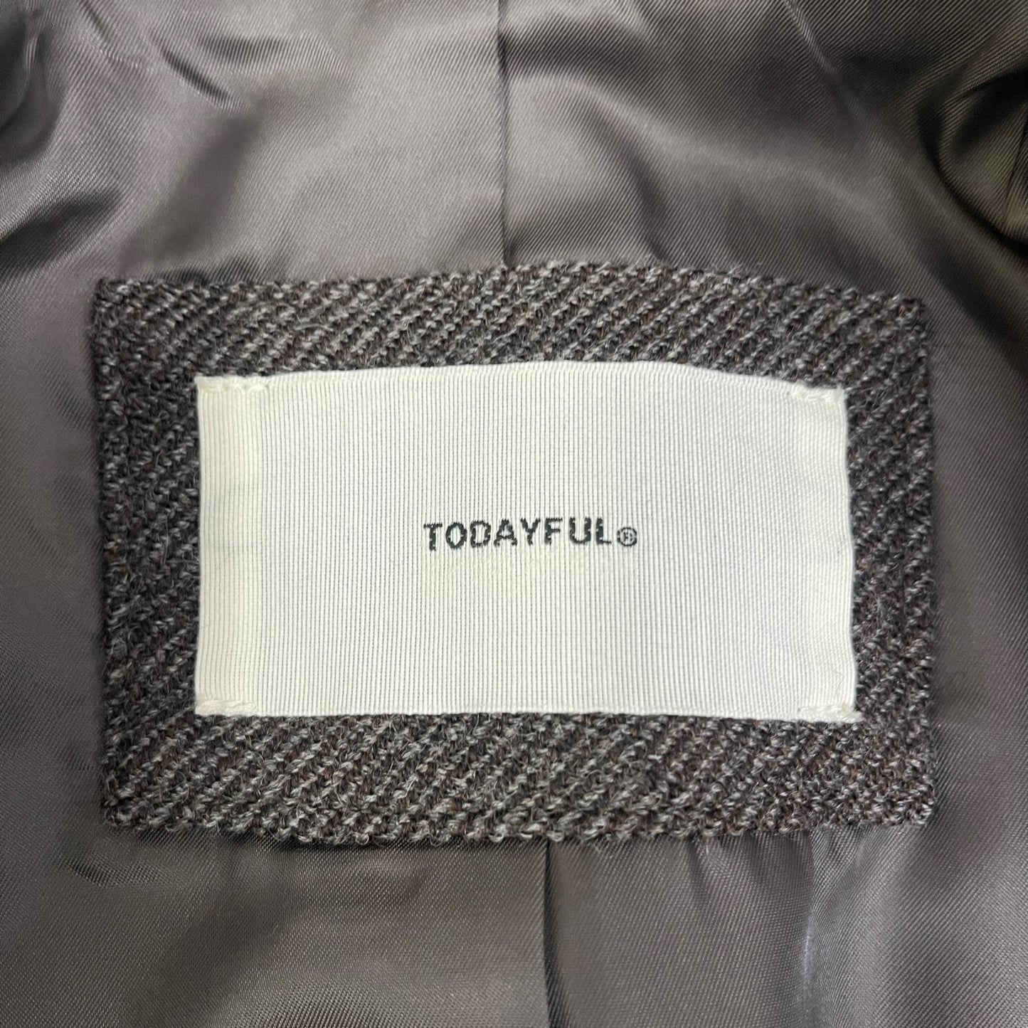 【中古】TODAYFUL | トゥデイフル Wool100% Chester Coa その他アウター 12420002 ブラウン サイズ：36【加古川店】