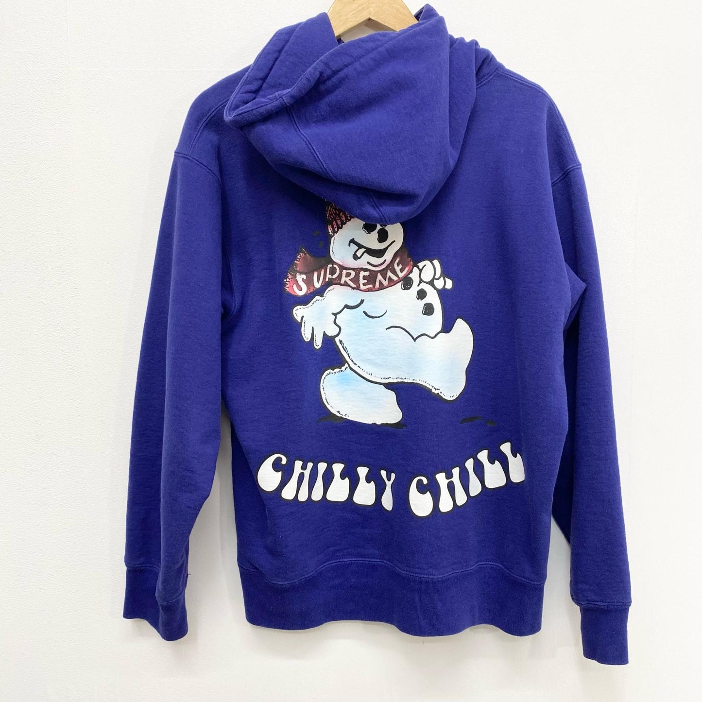 Supreme | シュプリーム Snowman Hooded プルオーバーパーカー ブルー Mサイズ 21FW パーカー ブルー サイズ：M