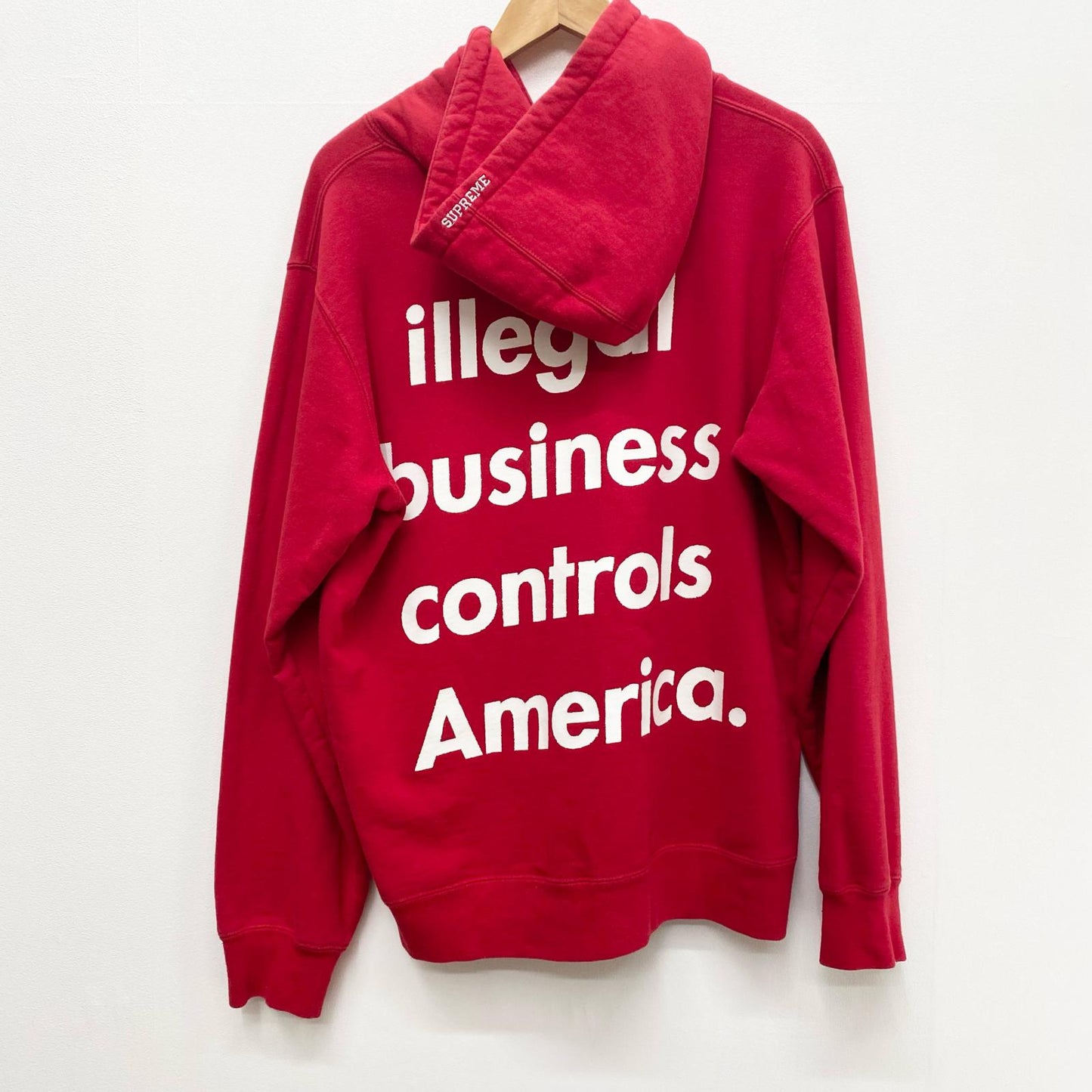 Supreme | シュプリーム Illegal Business Hooded プルオーバーパーカー レッド Lサイズ 18SS パーカー レッド サイズ：L