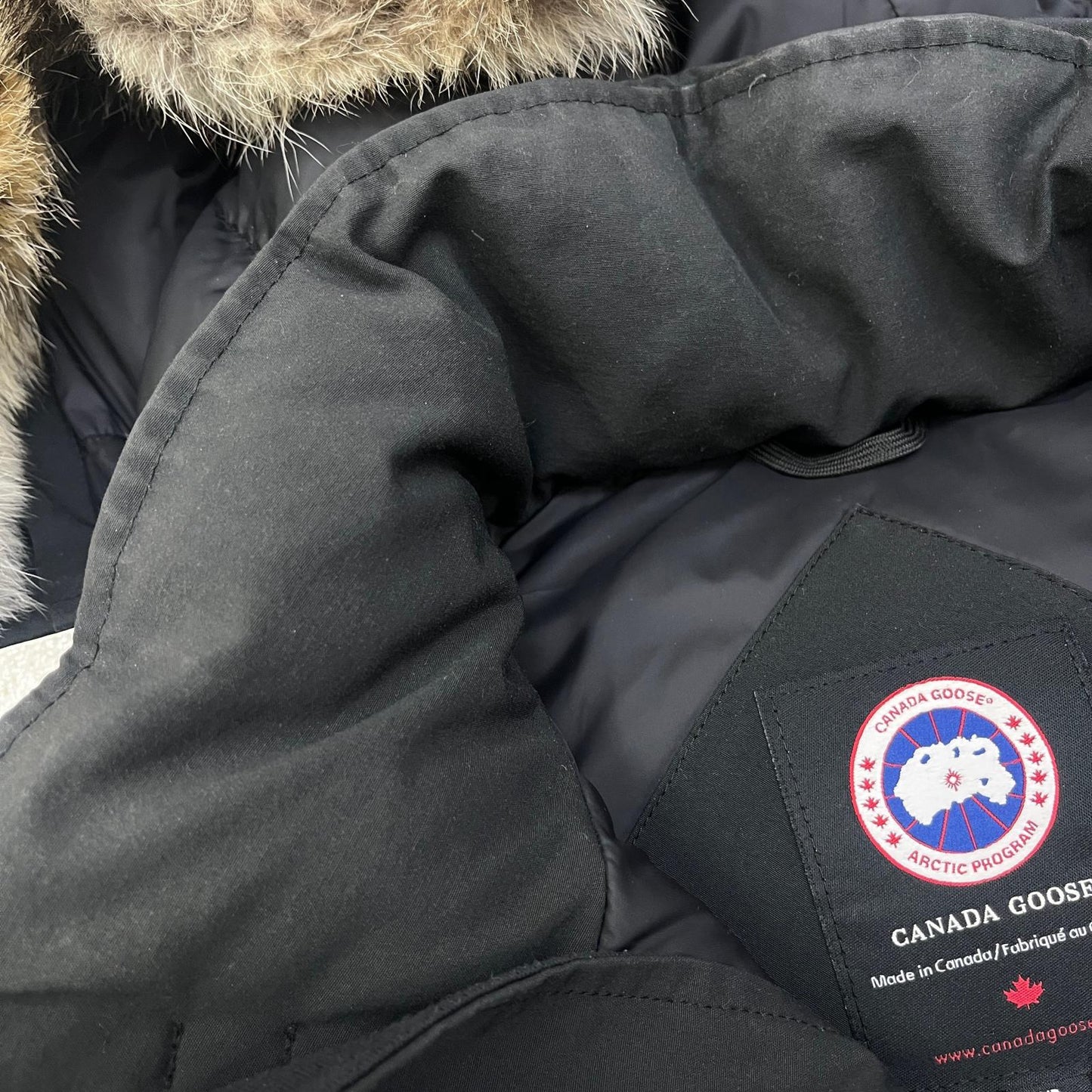 【中古】CANADA GOOSE | カナダグース RUSSELL PARKA ｻｻﾞﾋﾞｰﾘｰｸﾞ国内正規 ダウンジャケット 2301JM ブラック サイズ：S【加古川店】