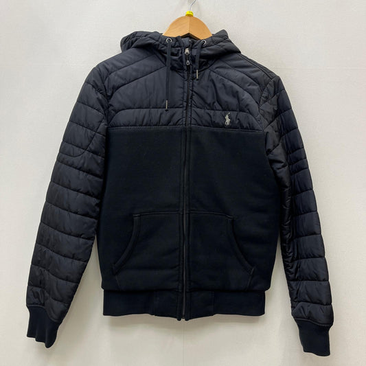 【中古】POLO RALPH LAUREN | ポロ・ラルフローレン padded knit hooded jacket 国内正規品 その他アウター ブラック サイズ：S【加古川店】