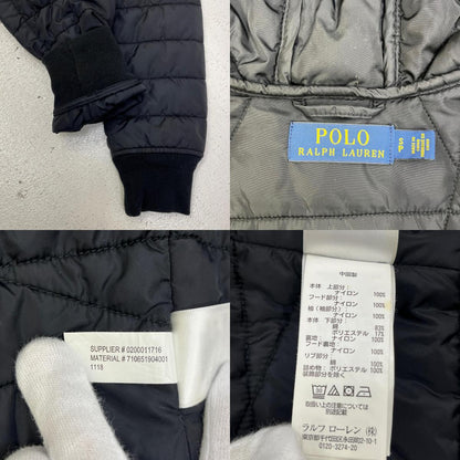 【中古】POLO RALPH LAUREN | ポロ・ラルフローレン padded knit hooded jacket 国内正規品 その他アウター ブラック サイズ：S【加古川店】