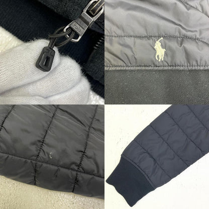 【中古】POLO RALPH LAUREN | ポロ・ラルフローレン padded knit hooded jacket 国内正規品 その他アウター ブラック サイズ：S【加古川店】