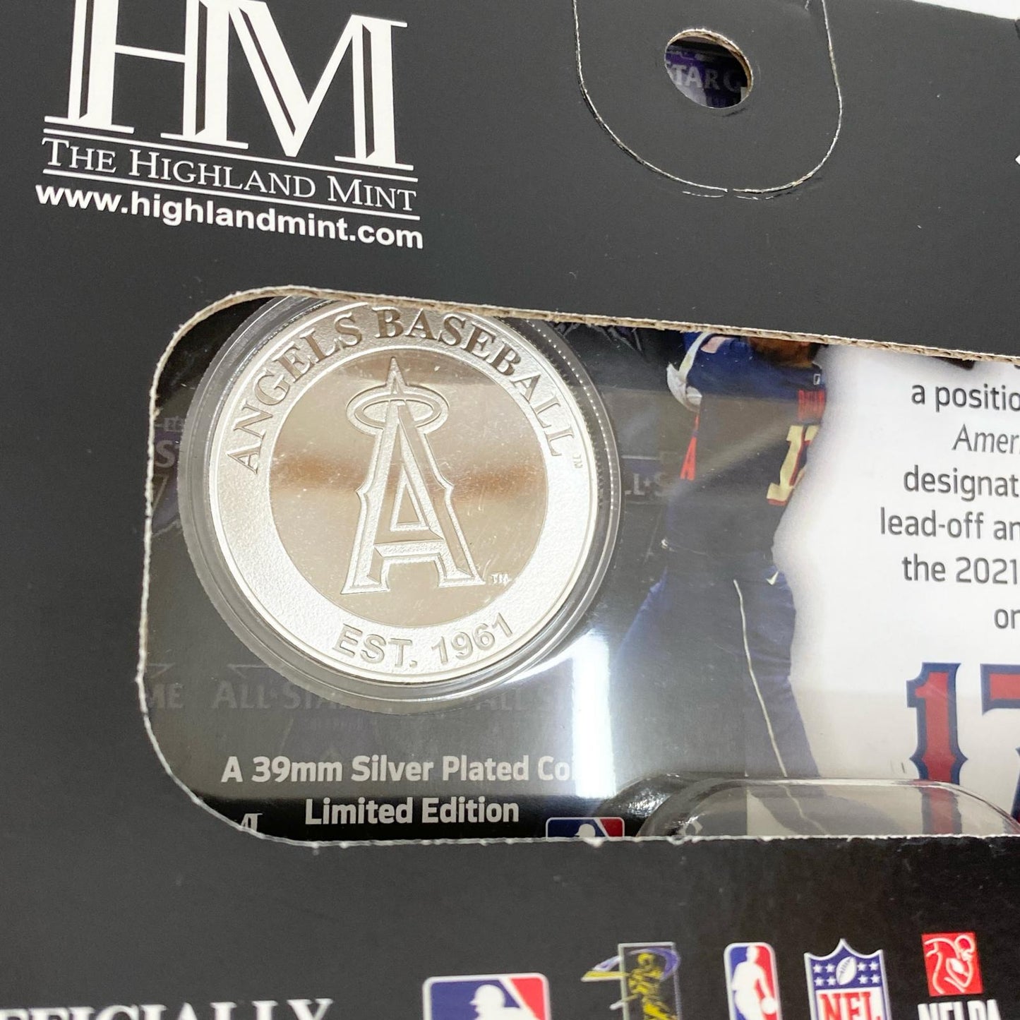 【中古】 大谷翔平 MLBオールスターゲーム2021 初出場記念 シルバーコインカード ロサンゼルス・エンゼルス【加古川店】