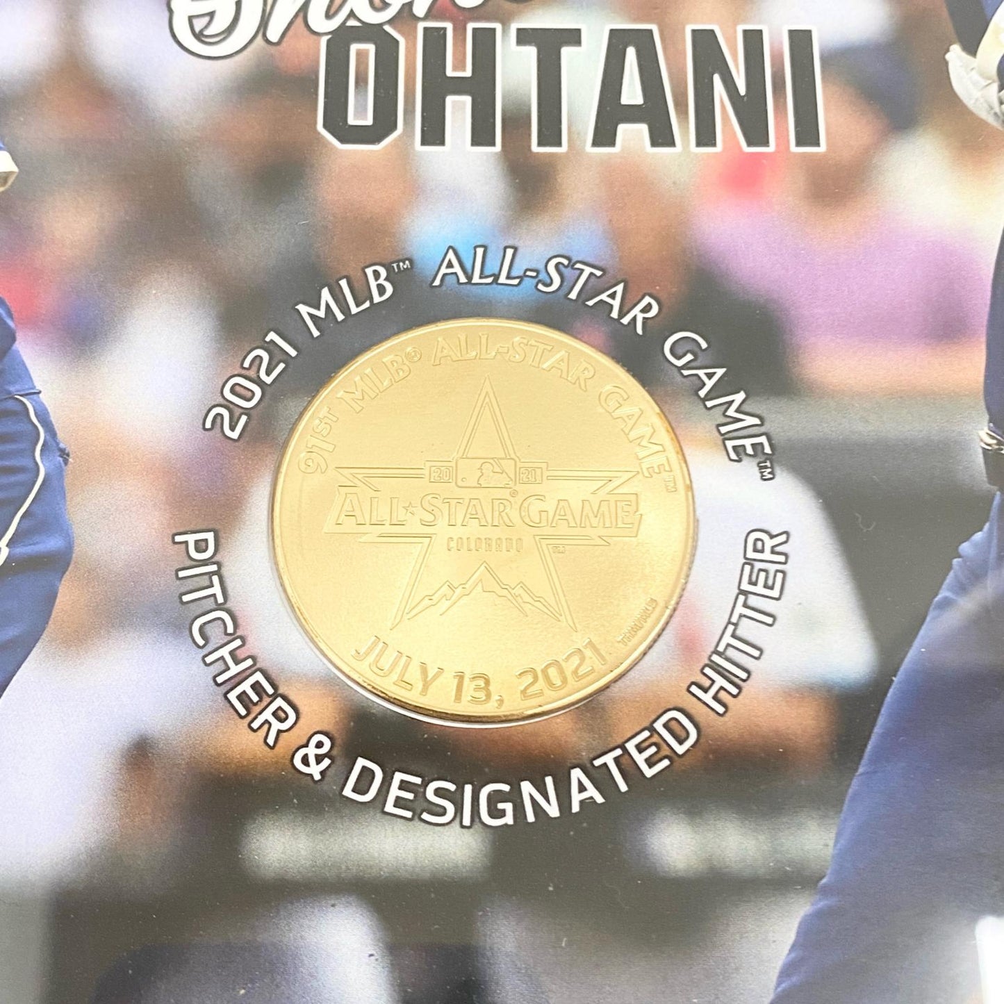 【中古】 大谷翔平 MLBオールスターゲーム2021 初出場記念 デスクトップブロンズコイン フォトミント【加古川店】
