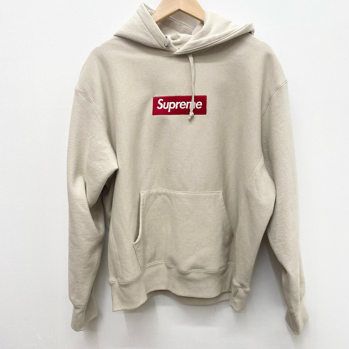 Supreme | シュプリーム box logo hooded sweatshirt プルオーバーパーカー Mサイズ 24AW パーカー アイボリー サイズ：M