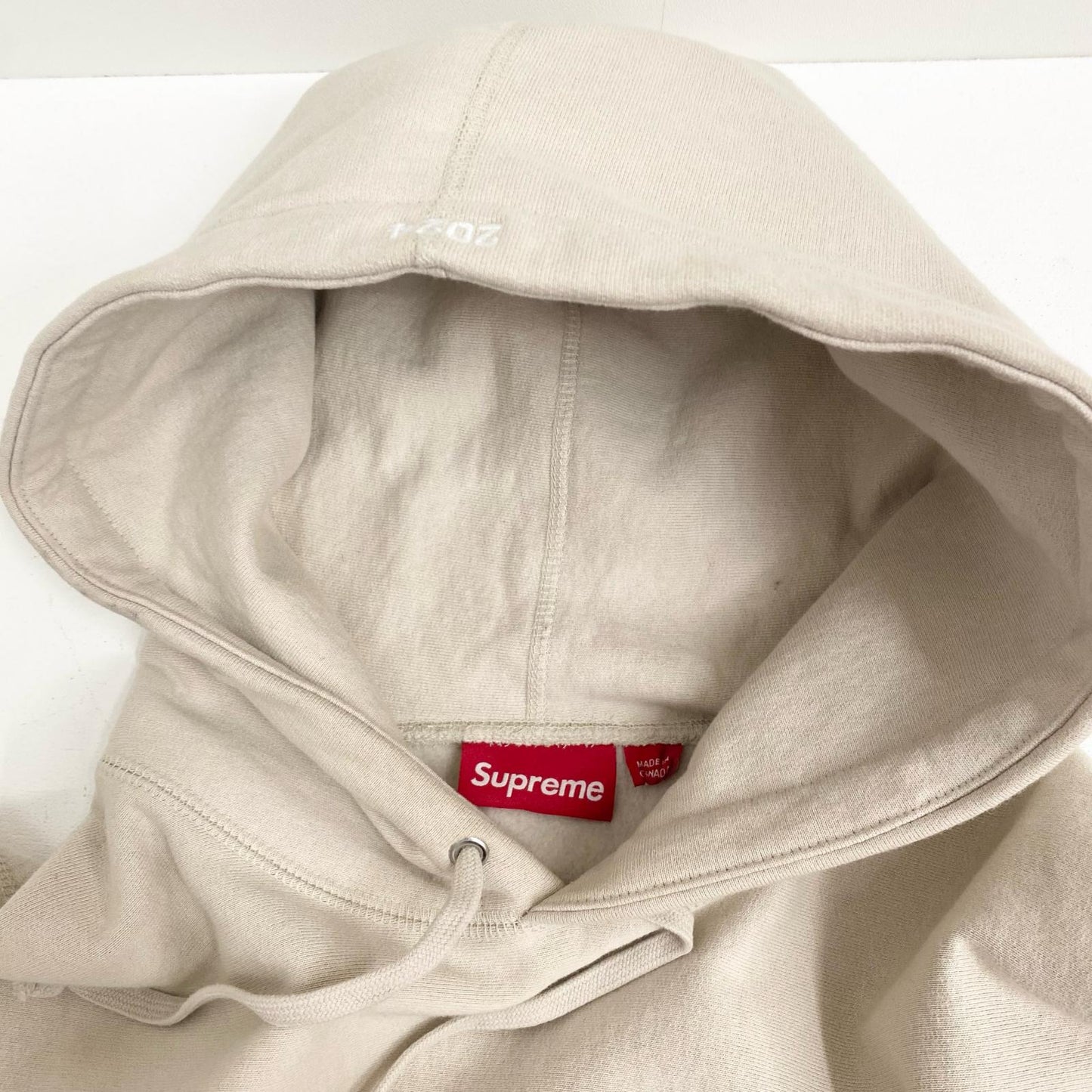 Supreme | シュプリーム box logo hooded sweatshirt プルオーバーパーカー Mサイズ 24AW パーカー アイボリー サイズ：M