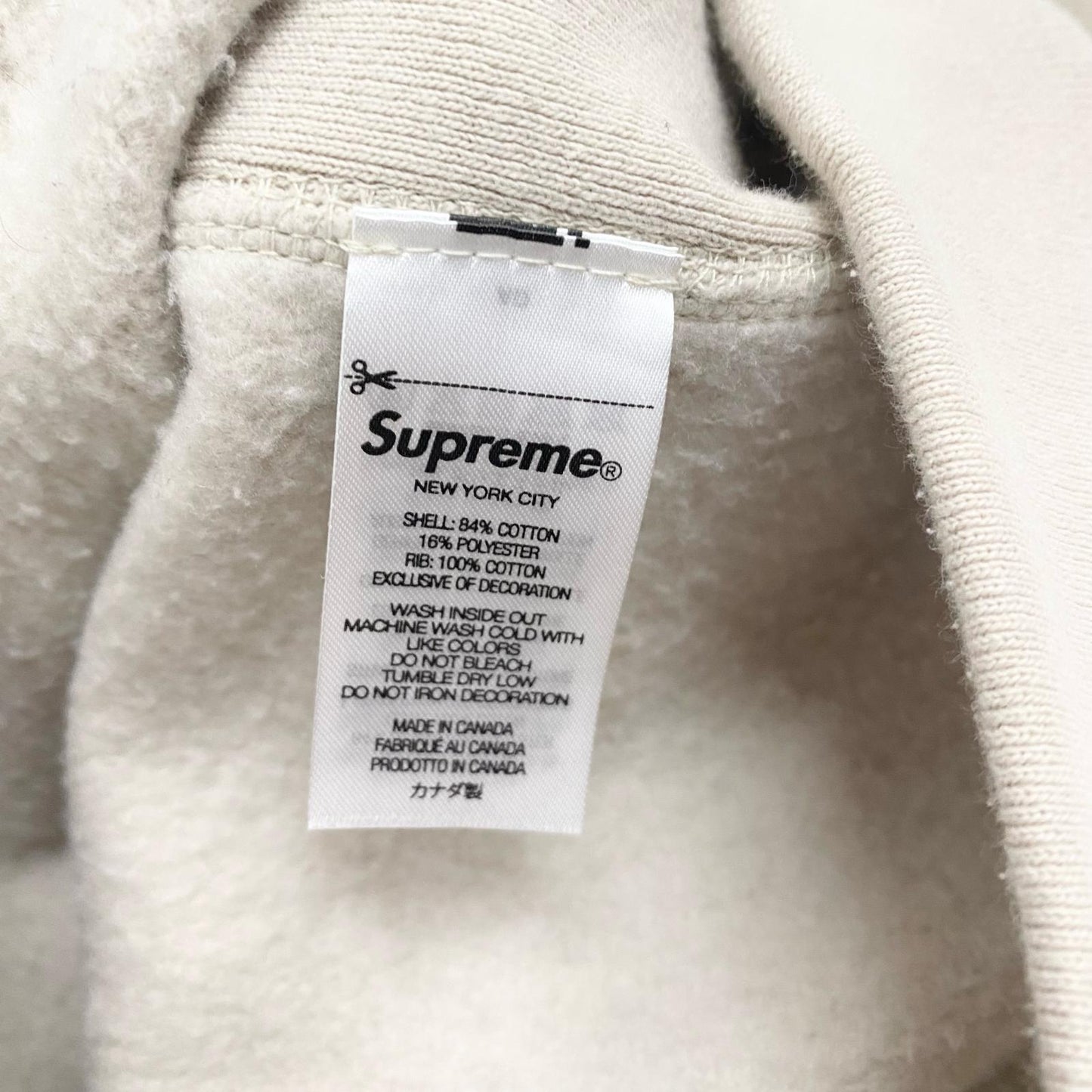 Supreme | シュプリーム box logo hooded sweatshirt プルオーバーパーカー Mサイズ 24AW パーカー アイボリー サイズ：M