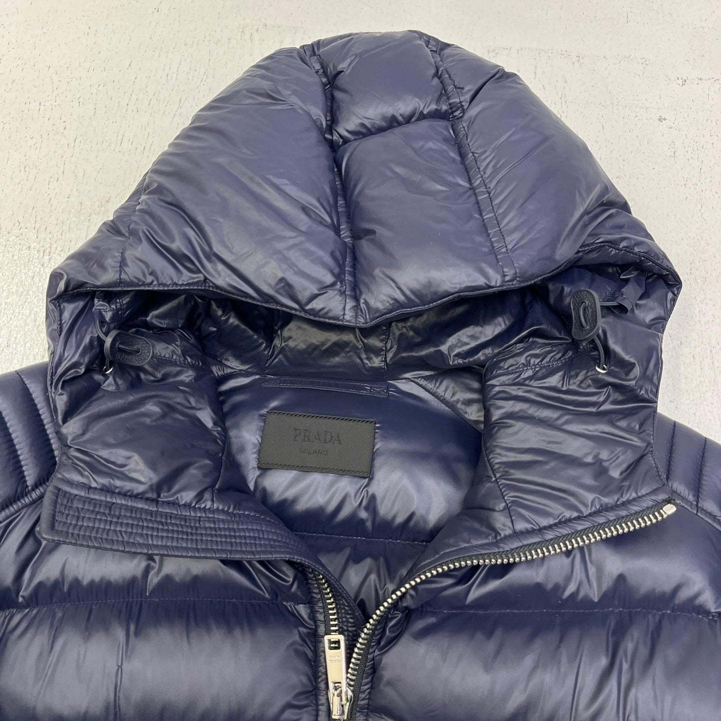 【中古】PRADA | プラダ 国内正規品 ダウンジャケット SGA654R142AR0 ネイビー サイズ：48【加古川店】