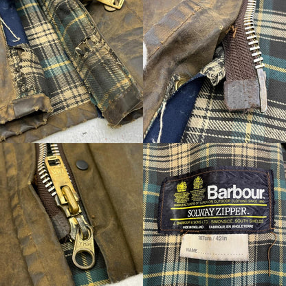 【中古】Barbour | バーブァー SOLWAY ZIPPER その他アウター カーキ【加古川店】