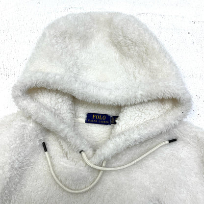 【中古】POLO RALPH LAUREN | ポロ・ラルフローレン polo bear boa hoodie パーカー ホワイト サイズ：XL【加古川店】