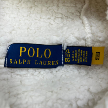 【中古】POLO RALPH LAUREN | ポロ・ラルフローレン polo bear boa hoodie パーカー ホワイト サイズ：XL【加古川店】