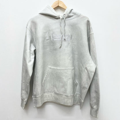 Supreme | シュプリーム x MM6 Maison Margiela Foil Box Logo Hooded プルオーバーパーカー アイボリー Mサイズ 24SS パーカー アイボリー サイズ：M