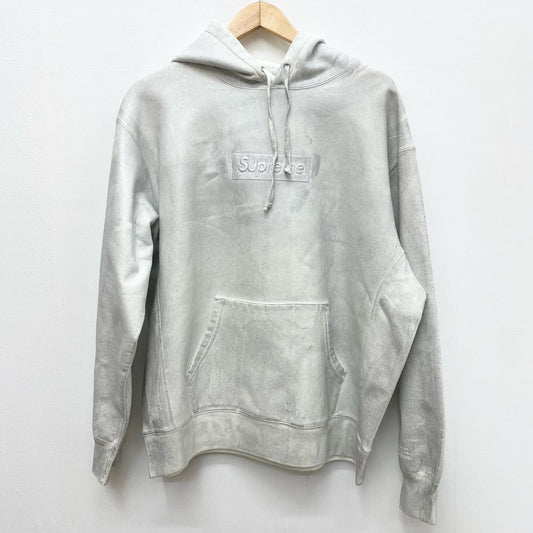 Supreme | シュプリーム x MM6 Maison Margiela Foil Box Logo Hooded プルオーバーパーカー アイボリー Mサイズ 24SS パーカー アイボリー サイズ：M