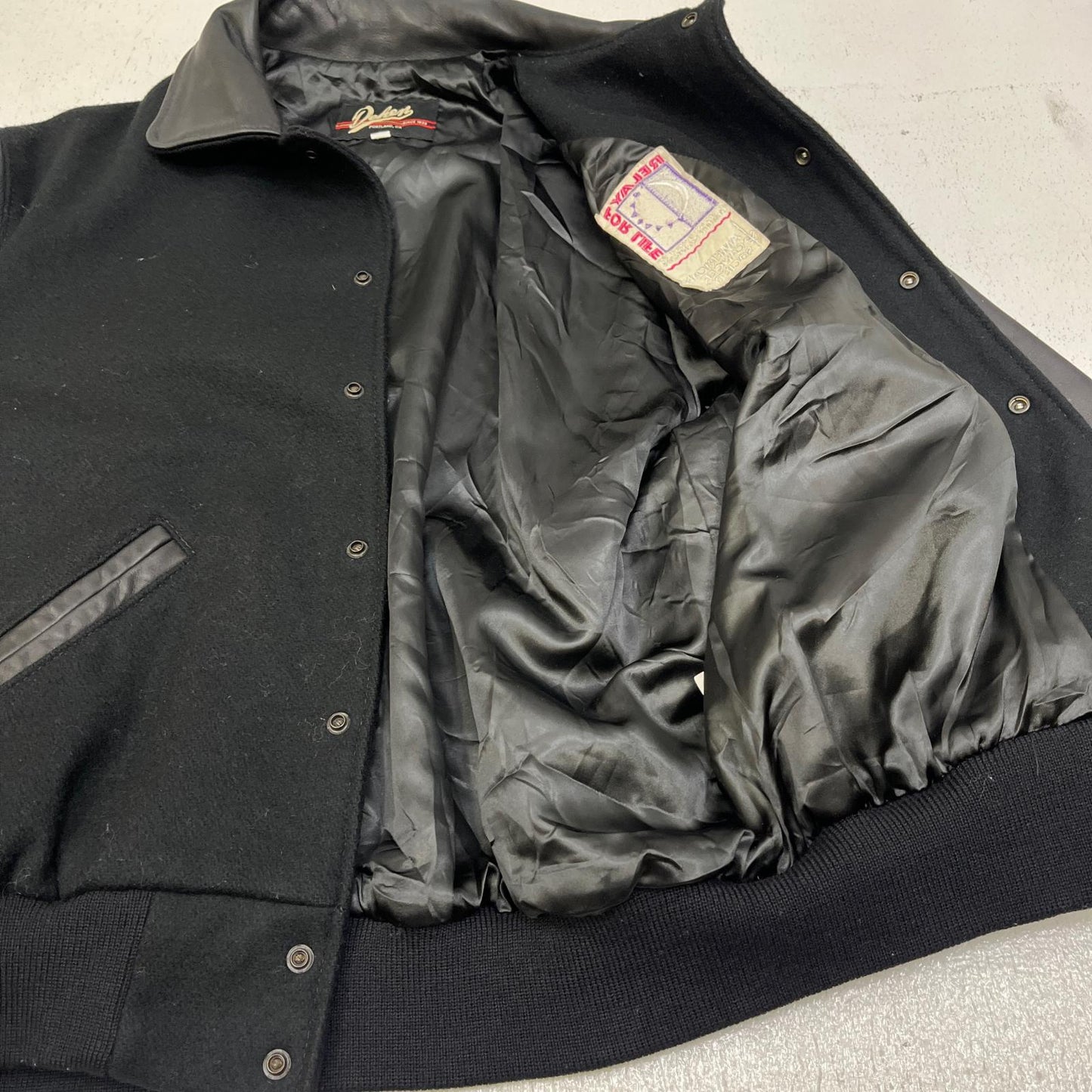 【中古】 DEHEN:stadium jacket スタジャン ブラック サイズ：M【加古川店】