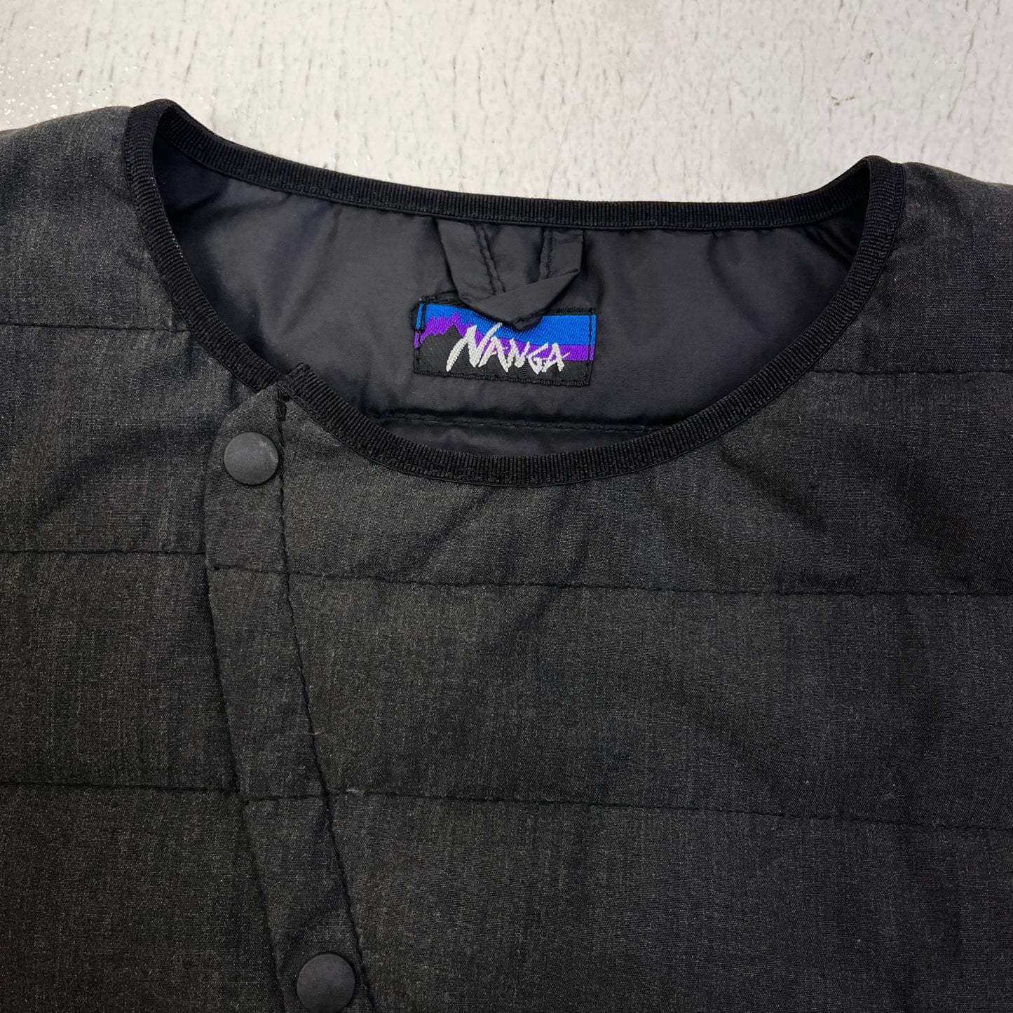 【中古】NANGA | ナンガ ダウンカーディガン ダウンジャケット チャコールグレー サイズ：S【加古川店】