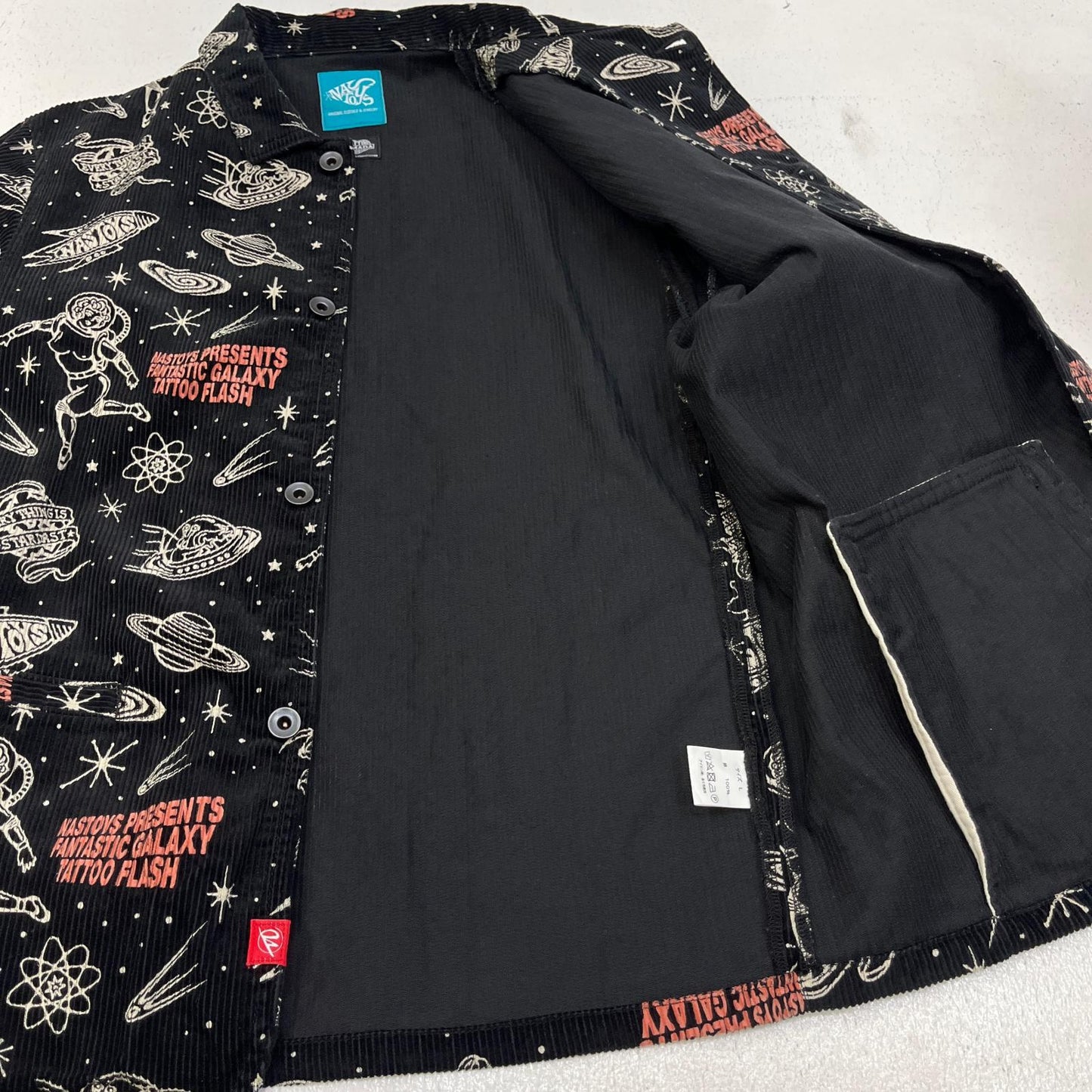 【中古】NASTOYS | ナストイズ GALAXY TATTOO FLASH ×TATTOO STUDIO YAMADA その他アウター Sack Coat サイズ：L【加古川店】