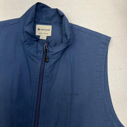 【中古】Snow Peak | スノーピークスノウピーク PIGMENT DYED UCCP VEST ベスト JS-JK-24SU101 ネイビー サイズ：L【加古川店】