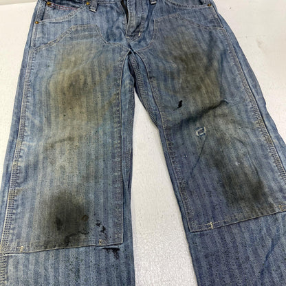 【中古】IRON HEART | アイアンハート ダブルニーロガージーンズ デニムパンツ インディゴ【加古川店】