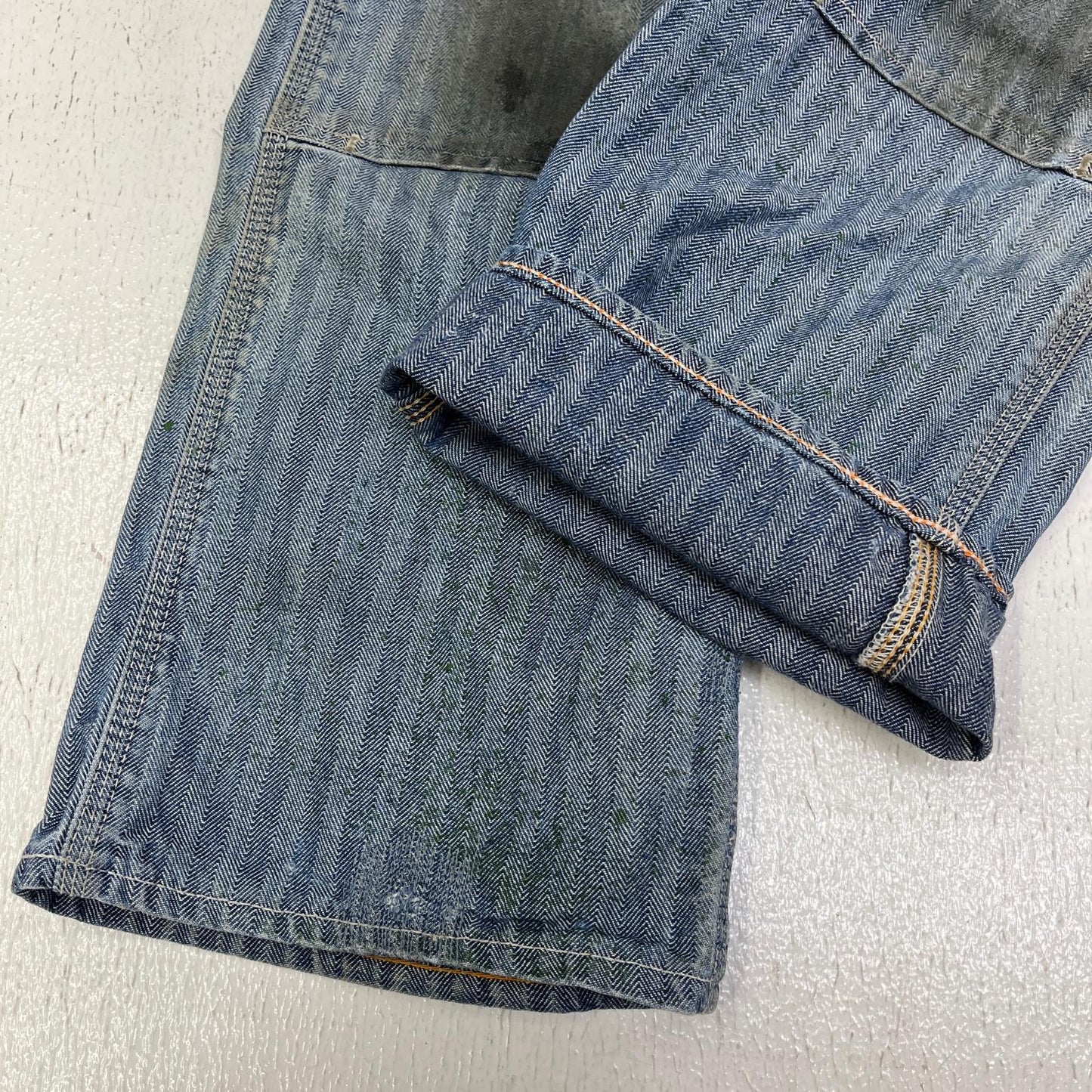 【中古】IRON HEART | アイアンハート ダブルニーロガージーンズ デニムパンツ インディゴ【加古川店】