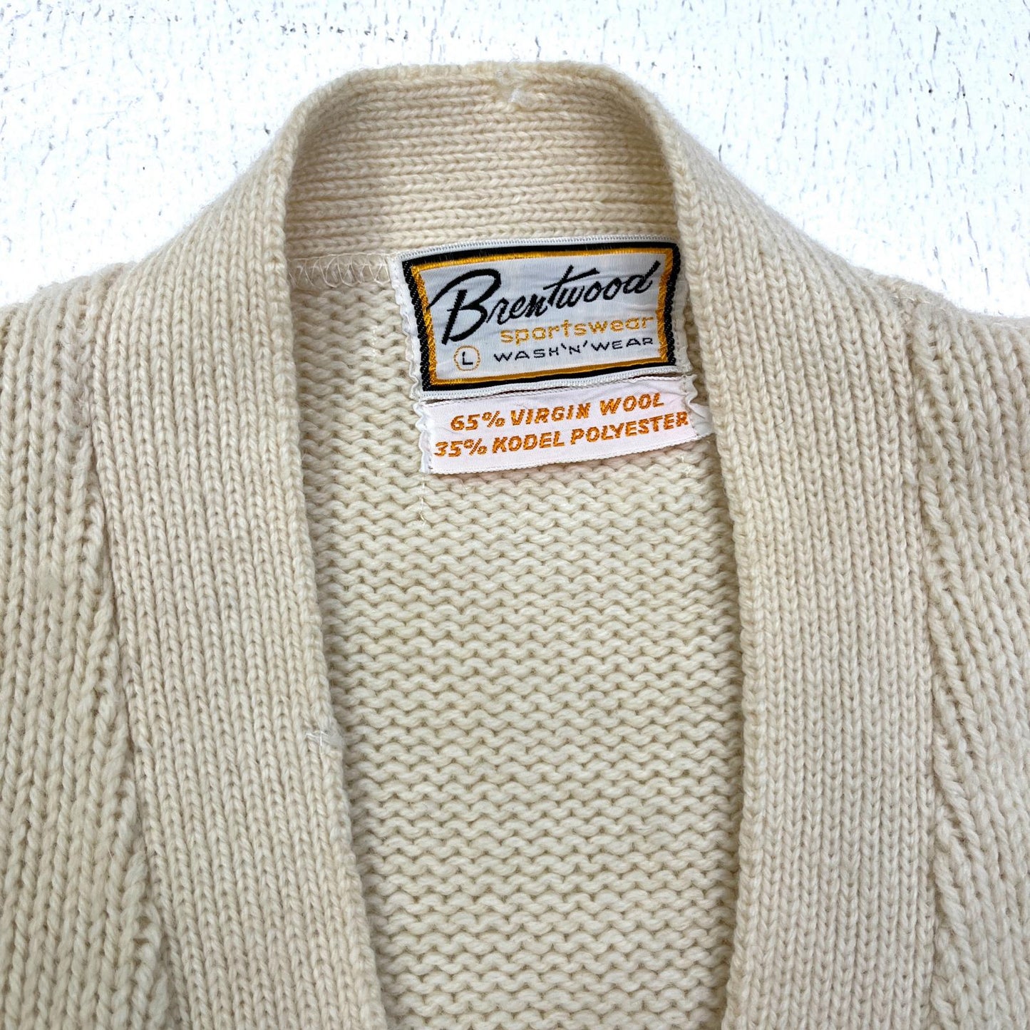 【中古】 Brentwood Lettered Cardigan カーディガン サイズ：L【加古川店】