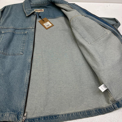 【中古】STUSSY | ステューシー Denim Zip Up Work Shirt デニム 1110184 インディゴ サイズ：XL【加古川店】