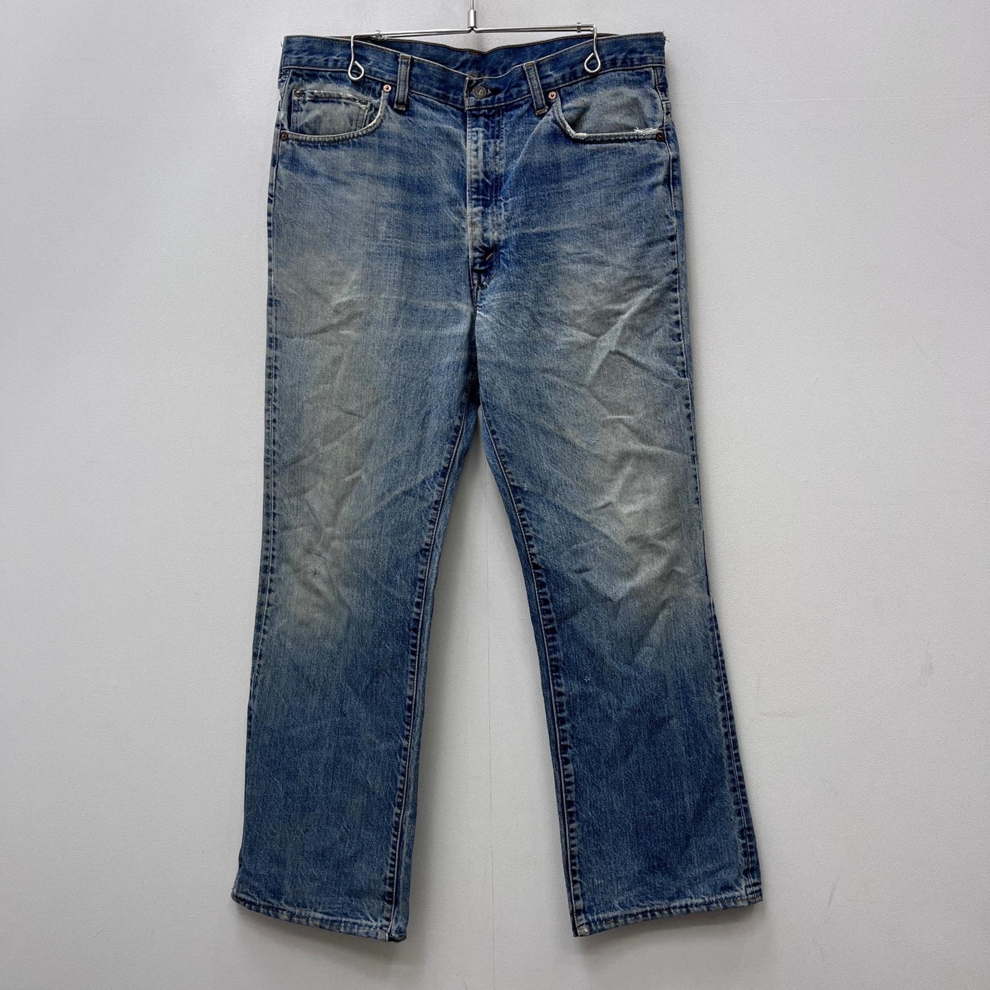 【中古】Levi's | リーバイス lot:517-0217 66前期 76年 9月 small e 裏ボタン2 黒カン デニムパンツ インディゴ サイズ：38【加古川店】